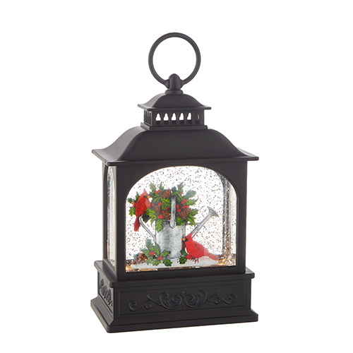 Cardinals on Watering Can Lighted Water Lantern - 9.75-in - Mellow Monkey