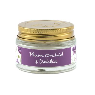Plum Orchid and Dahlia Mini Travel Candle - 1-oz - Mellow Monkey