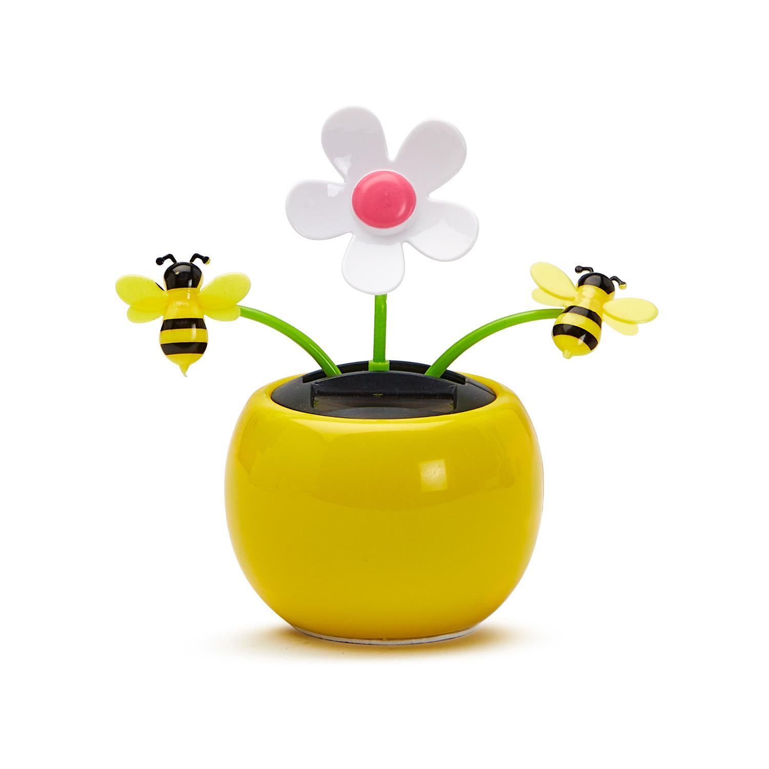 Bee Happy Solar Powered Dancing Daisy and Bees - Mellow Monkey