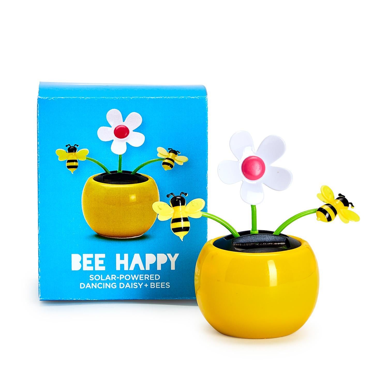 Bee Happy Solar Powered Dancing Daisy and Bees - Mellow Monkey