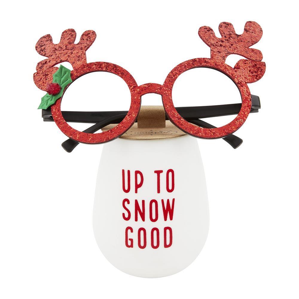 'Up To Snow Good' Glass & Glasses Set - Mellow Monkey