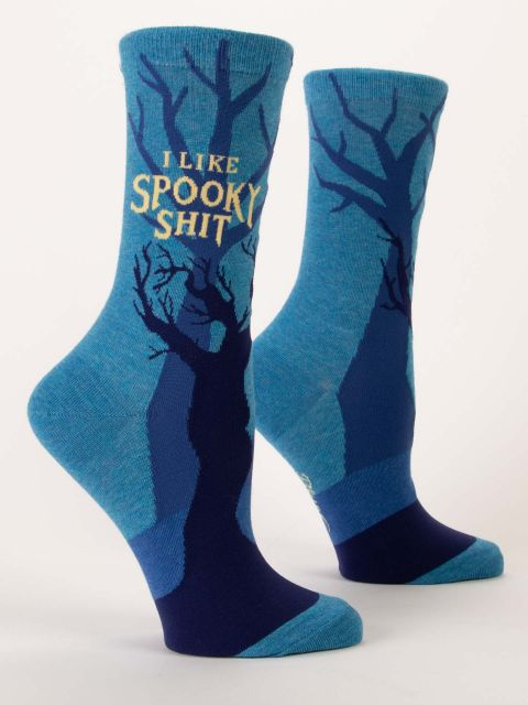 I Like Spooky Shit - Women's Crew Socks - Mellow Monkey