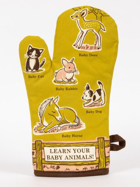 Learn Your Baby Animals - Oven Mitt - Mellow Monkey