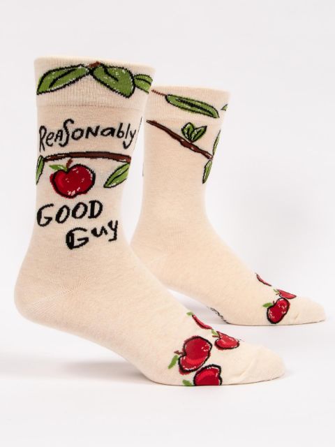 Reasonably Good Guy - Men's Crew Socks - Mellow Monkey