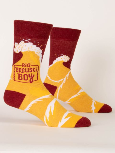 Big Brewski Boy - Men's Crew Socks - Mellow Monkey