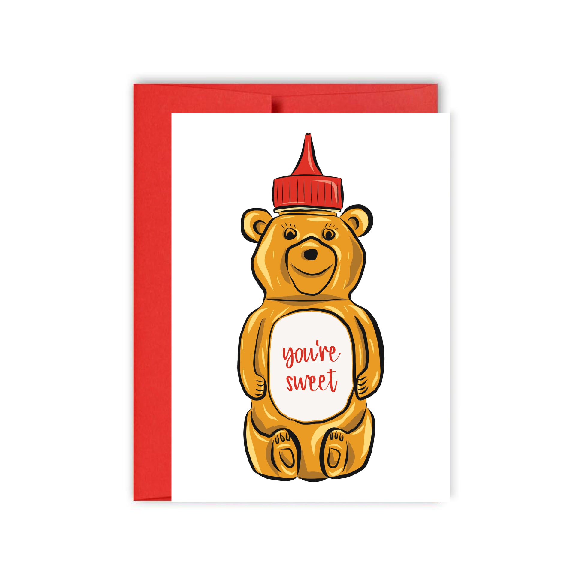You're Sweet Honey Bear Special Someone Card - Mellow Monkey
