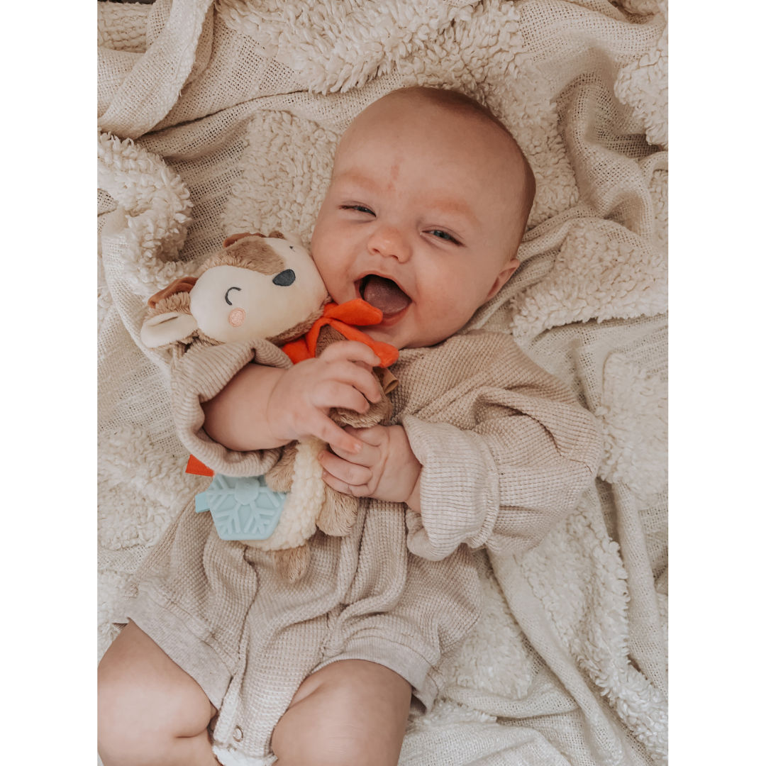 Itzy Lovey™ Holiday Reindeer Plush + Teether Toy - Mellow Monkey