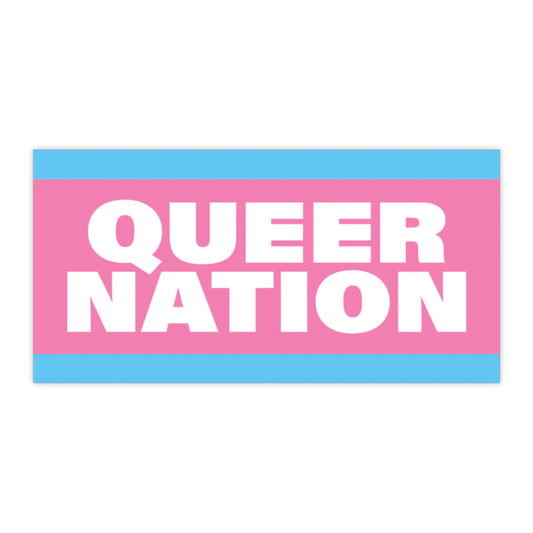 Queer Nation - Vinyl Decal Sticker - 4-in - Mellow Monkey