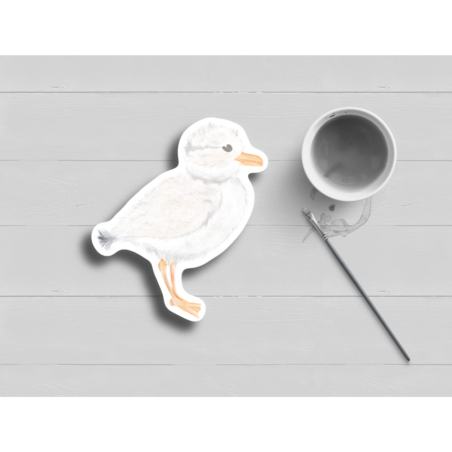 Piping Plover Watercolor Sticker - Mellow Monkey