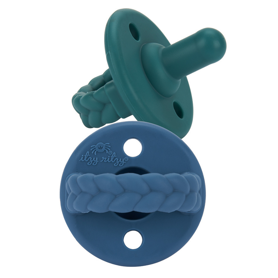 Sweetie Soother™ Pacifier Sets (2-pack) Deep Sea and Denim - Mellow Monkey