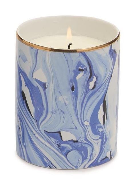 Santorini Atlantis Mediterranean Blue Ocean Scented Soy Candle in Gift Box - Mellow Monkey