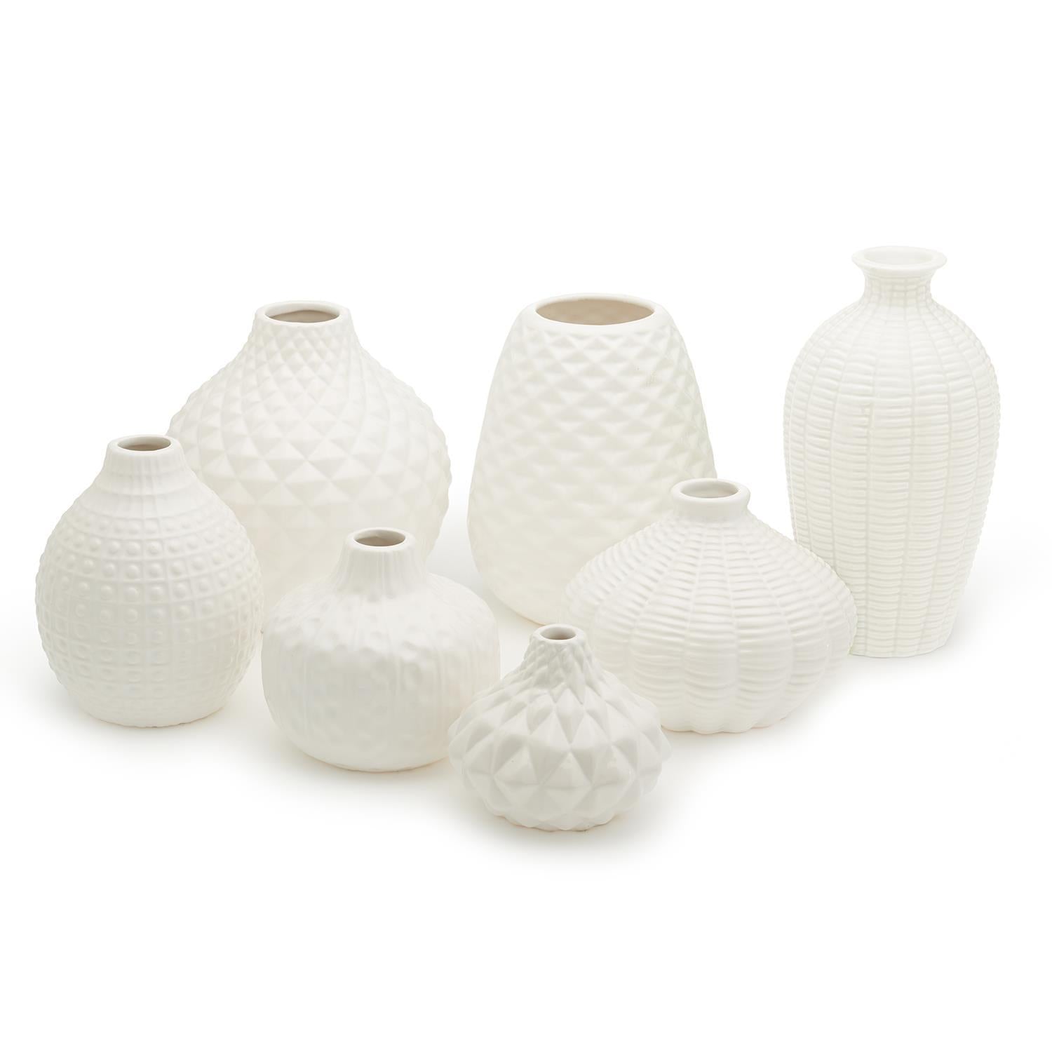 Artisan Carvings - White Ceramic Vase - Mellow Monkey