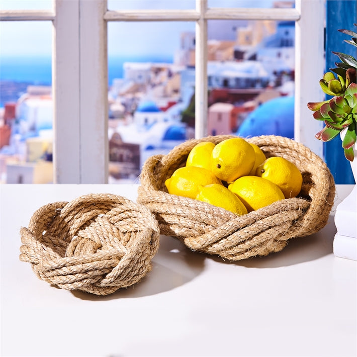 Santorini Thera Jute Rope Bowl - Mellow Monkey