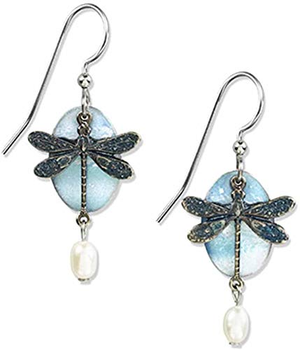 Silver Forest Turquoise Dragonfly Earrings - Mellow Monkey