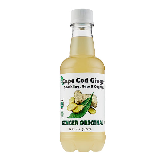 Cape Cod Ginger - Sparkling Raw and Organic - Ginger Original - 12-oz. - Mellow Monkey