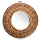 Woven Cane Hand-Crafted Wall Mirror - 30-in - Mellow Monkey