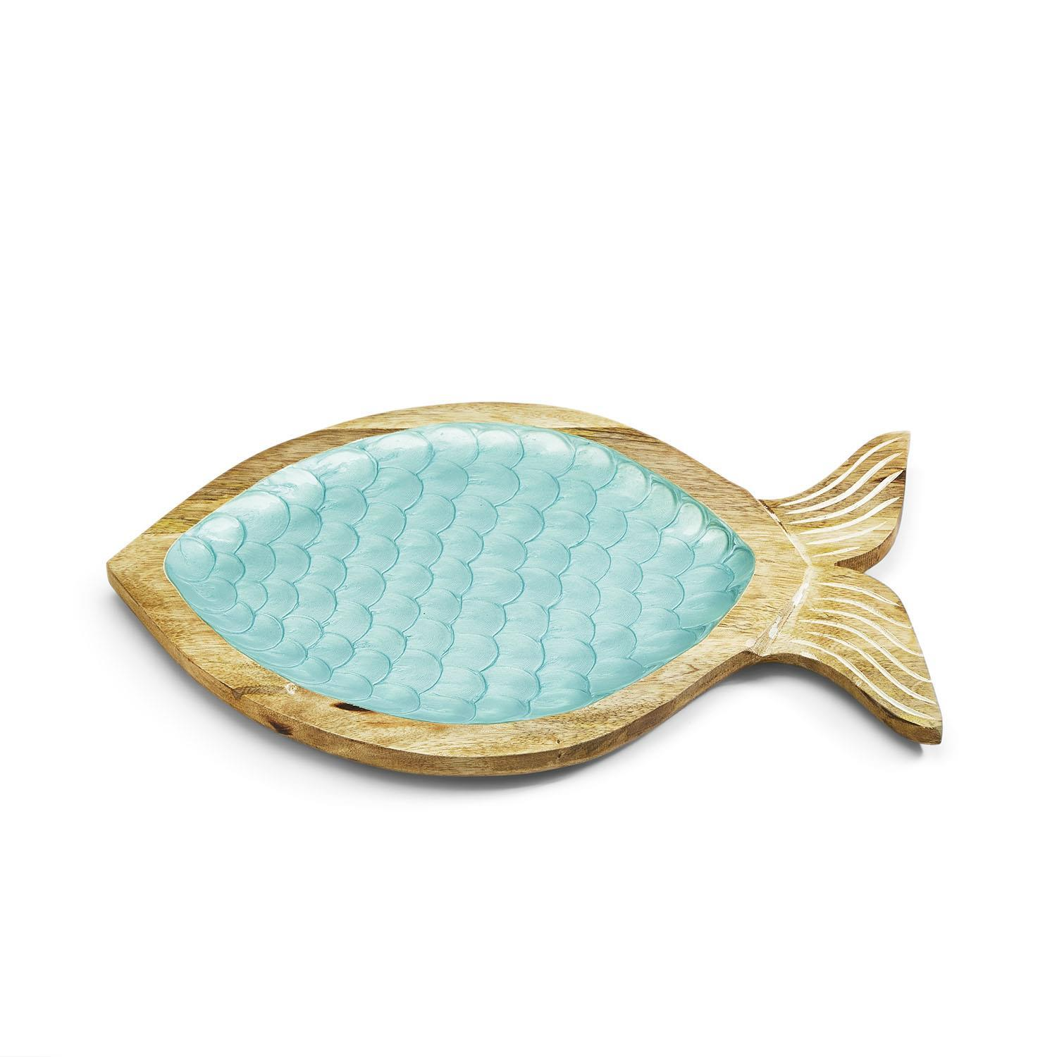 Shimmering Scales Fish Tray - 16-in - Mellow Monkey
