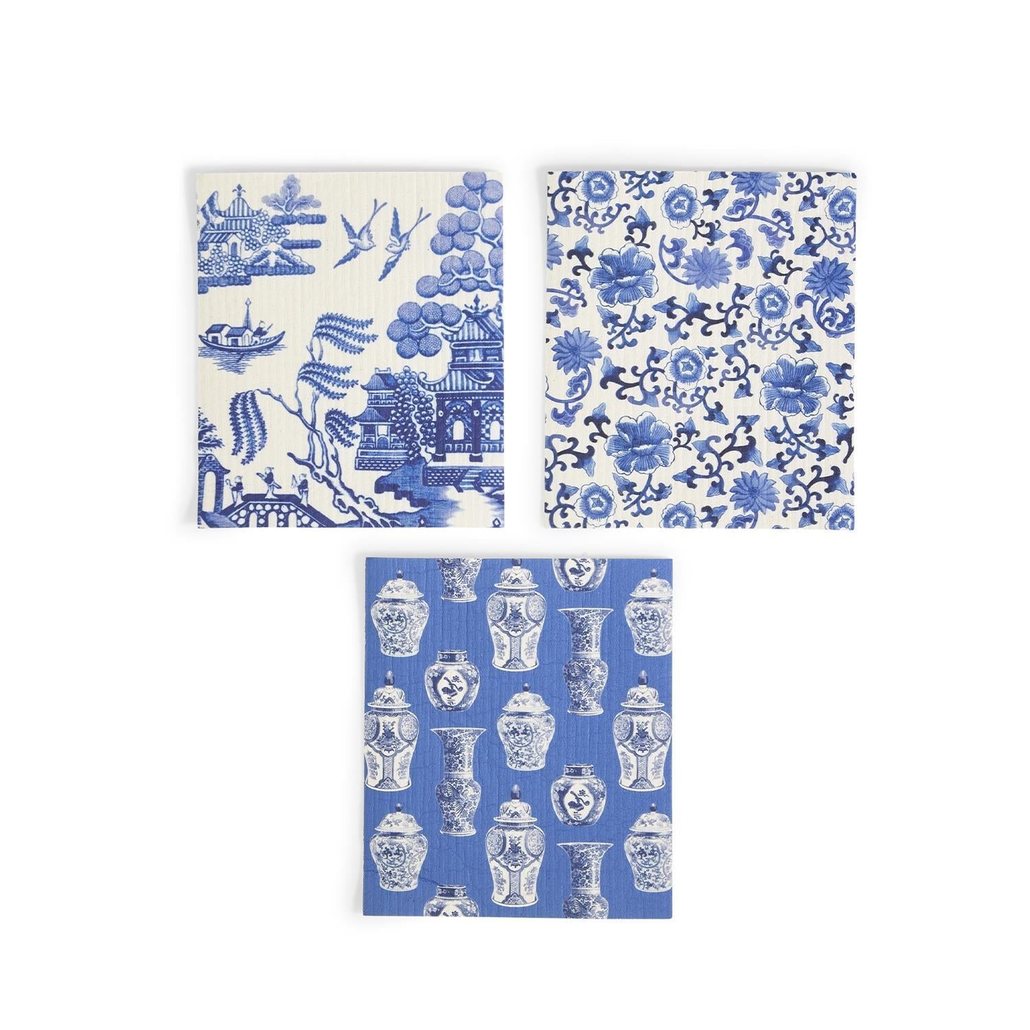 Blue Willow - Swedish Dishcloth - Mellow Monkey