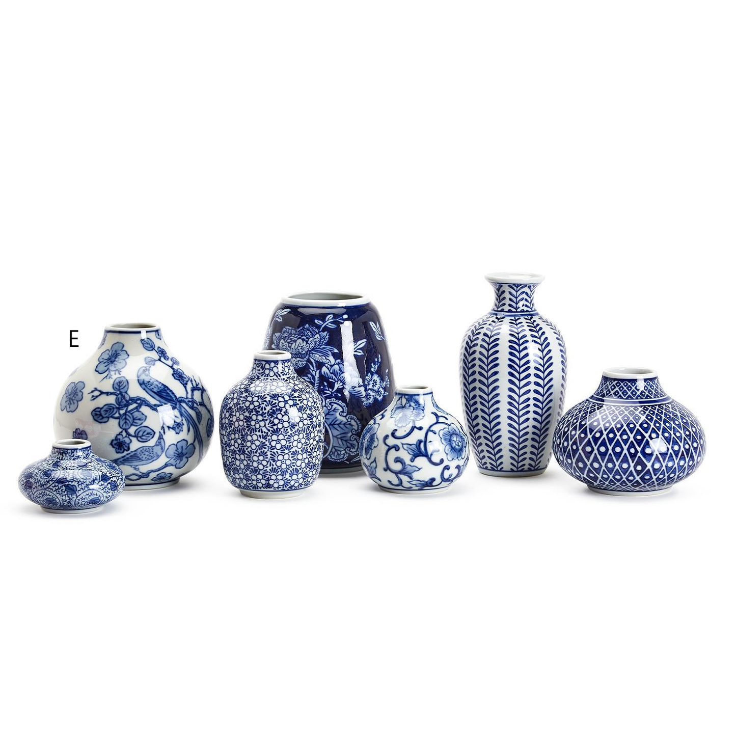 Blue & White Hand-Painted Vases - 7 Styles - Mellow Monkey