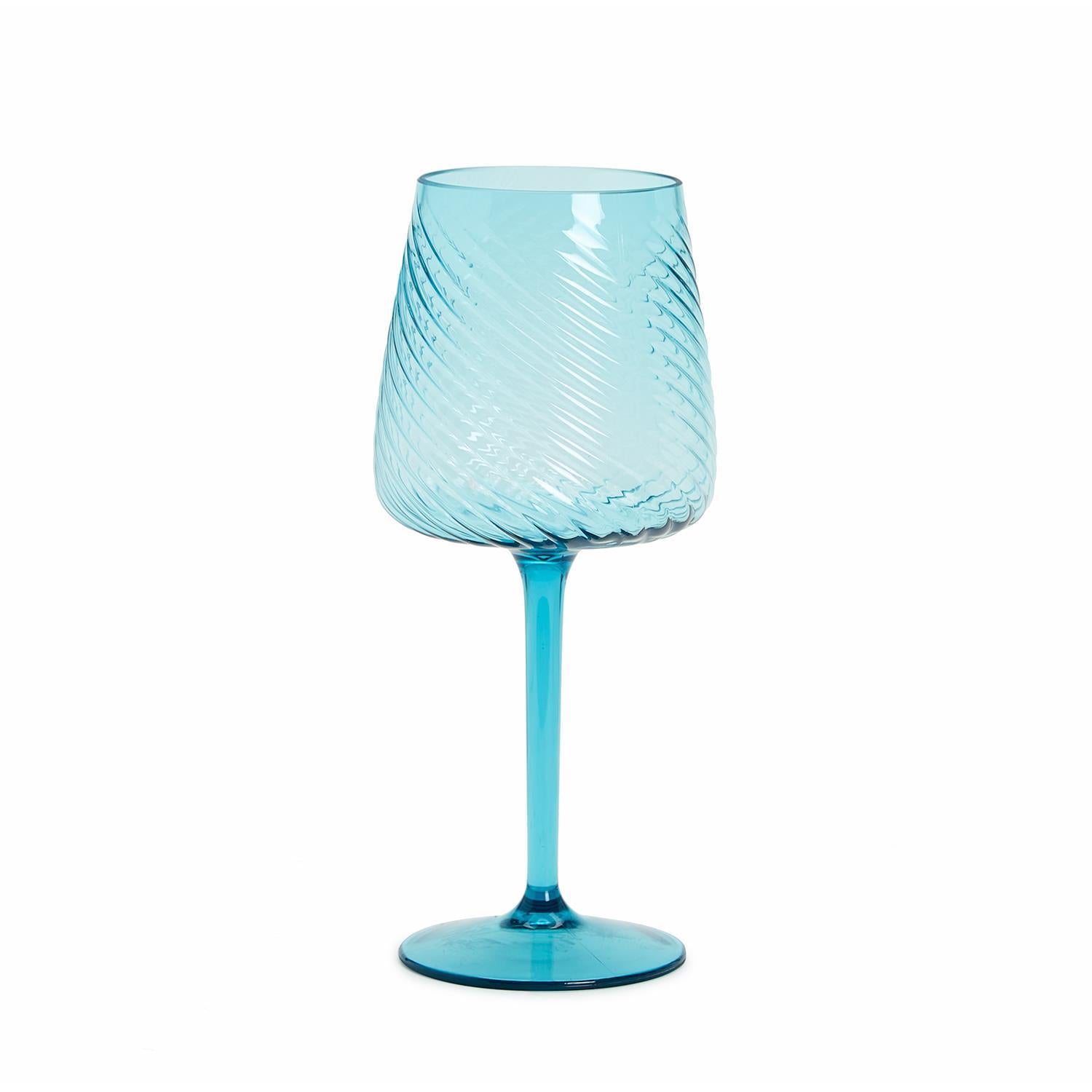 Spiricle Sea Foam Wine Glass - Acrylic - Mellow Monkey