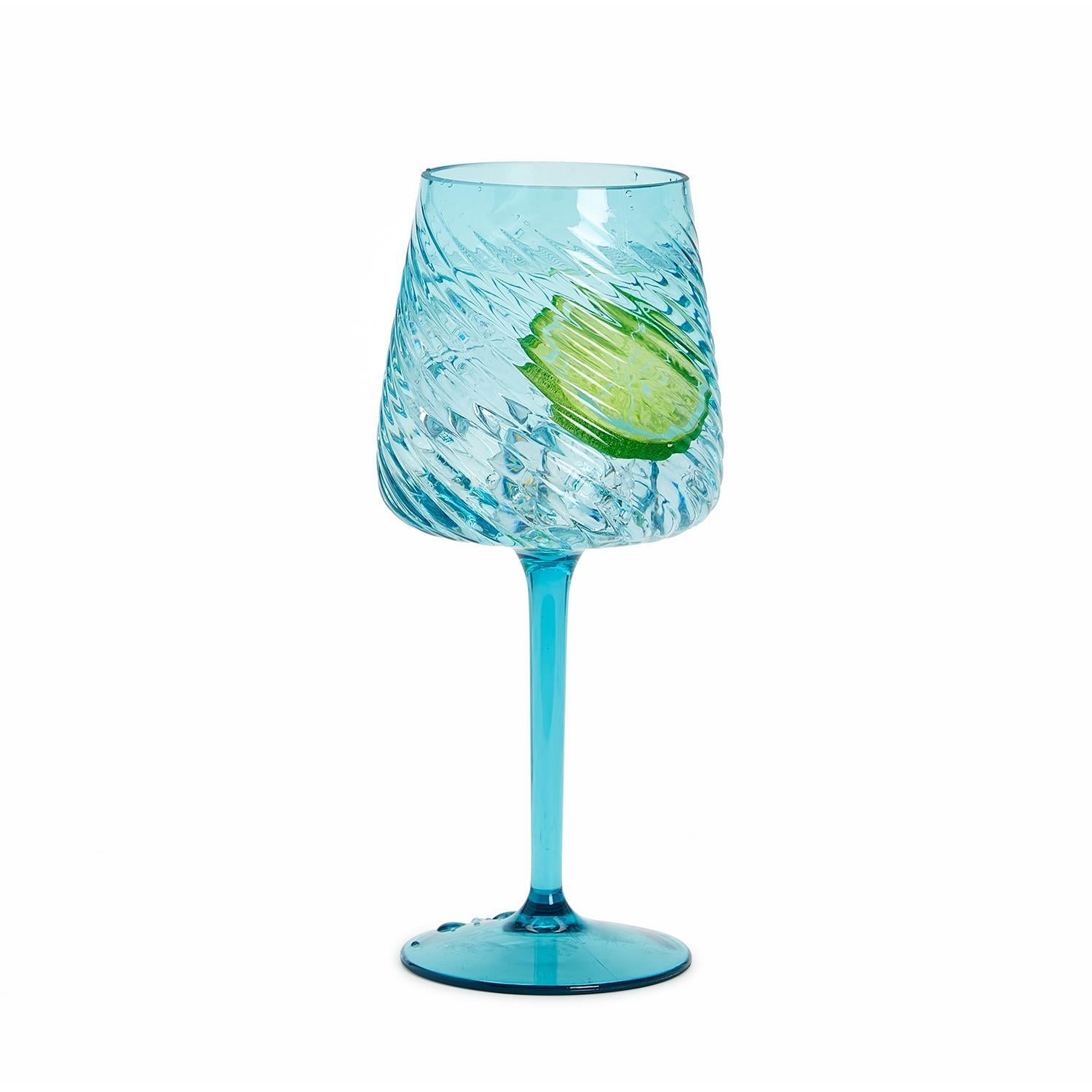 Spiricle Sea Foam Wine Glass - Acrylic - Mellow Monkey