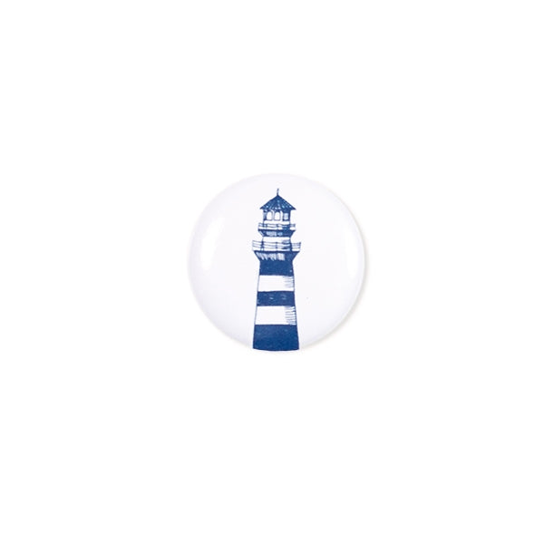 Lighthouse (Leuchtturm) Button Pin - 1-in - Mellow Monkey