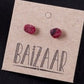 Sterling Silver Studs with Rough Cut Gemstones - Mellow Monkey