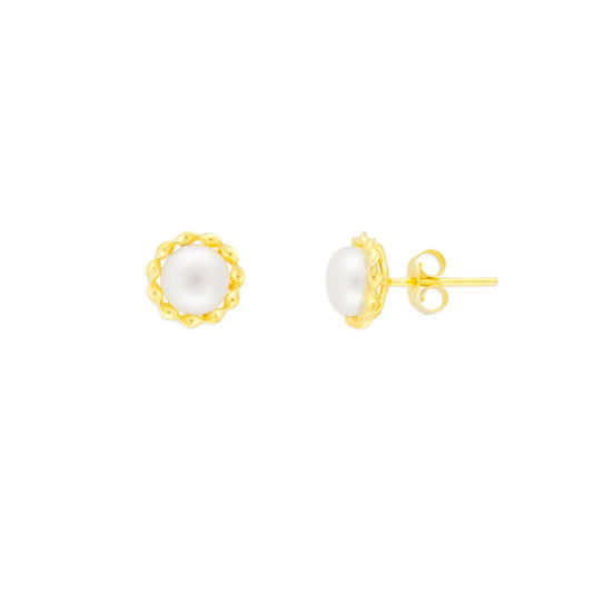 Margaux Pearl Studs - Gold - Mellow Monkey