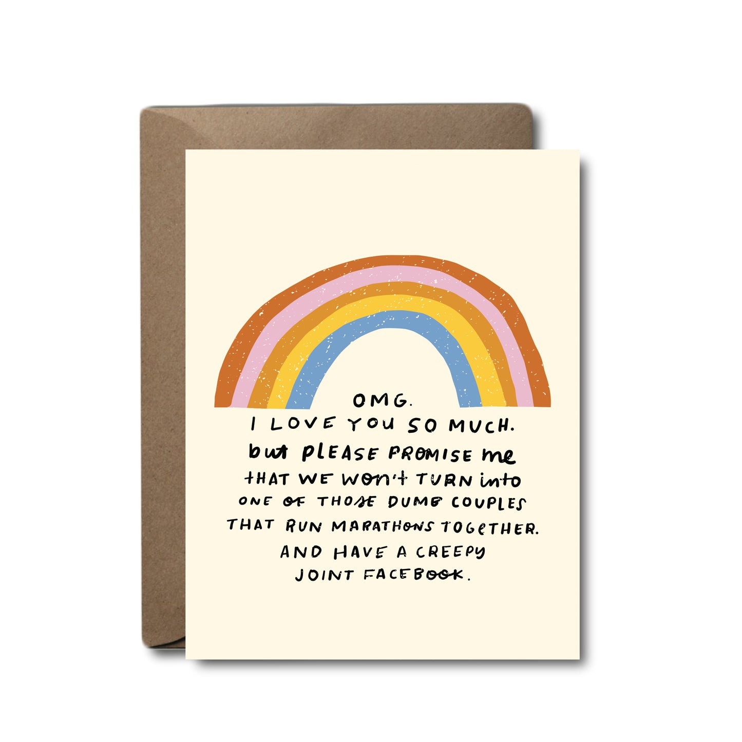 OMG I Love You So Much, But ... Joint Facebook Love Greeting Card - Mellow Monkey