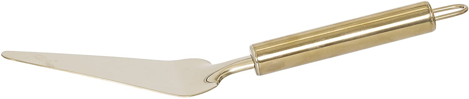 Stainless Steel Cake Server - Gold Finish - 10-1/2-in - Mellow Monkey