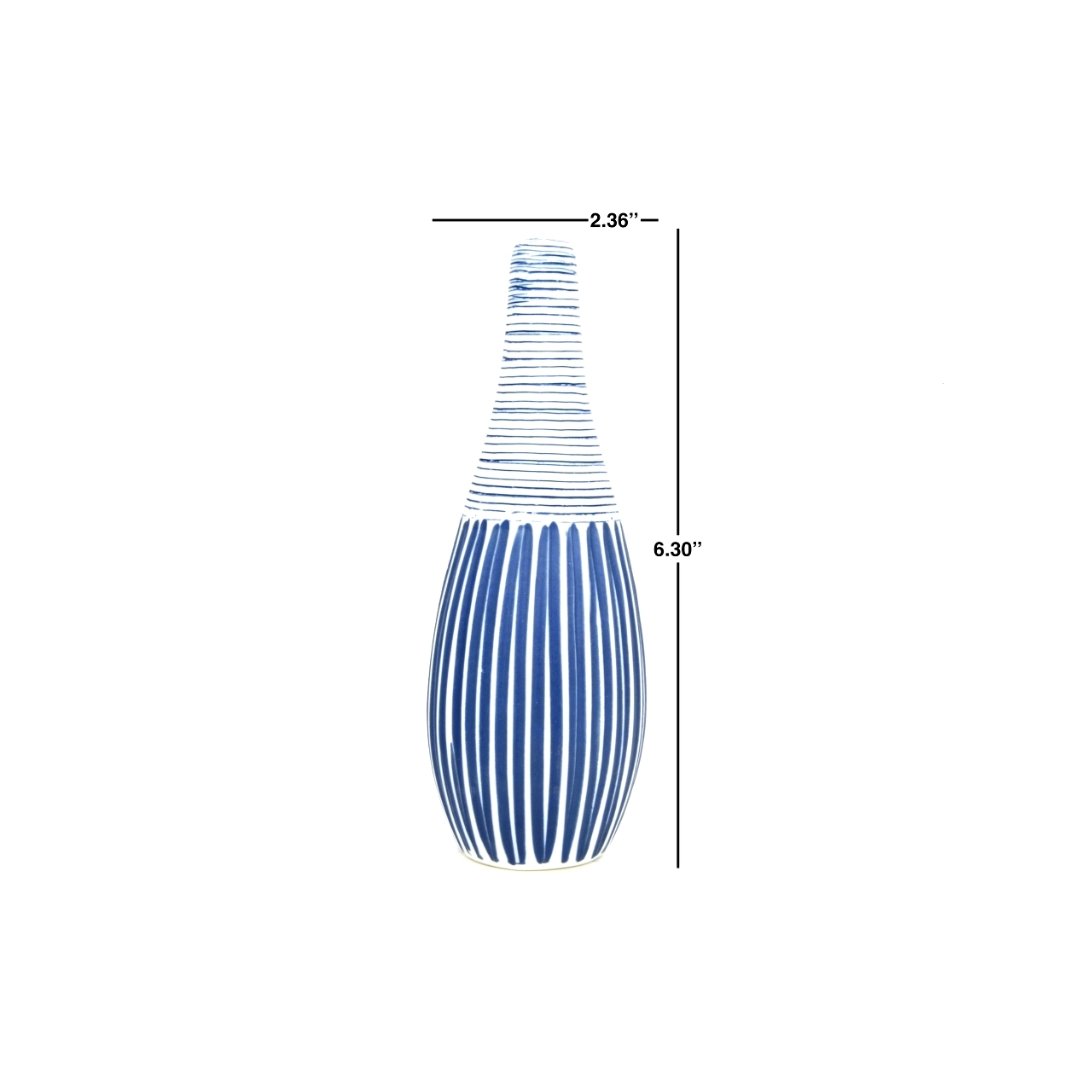 Porcelain Bud Vase - Blue - Mellow Monkey