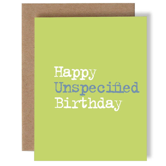 Unspecified Birthday Card - Mellow Monkey