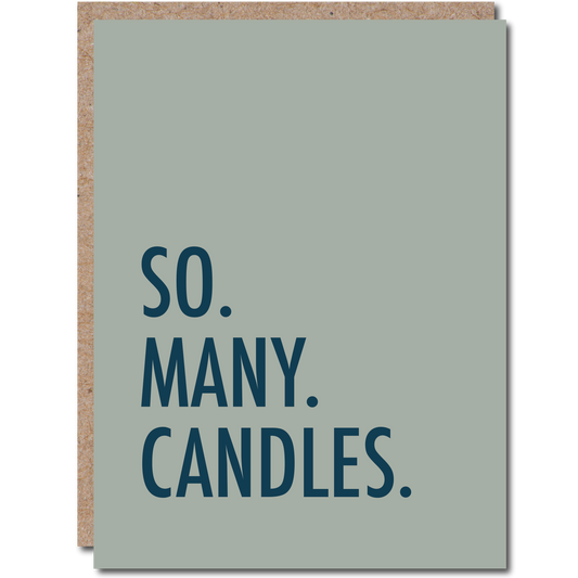 So. Many. Candles. - Birthday Greeting Card - Mellow Monkey