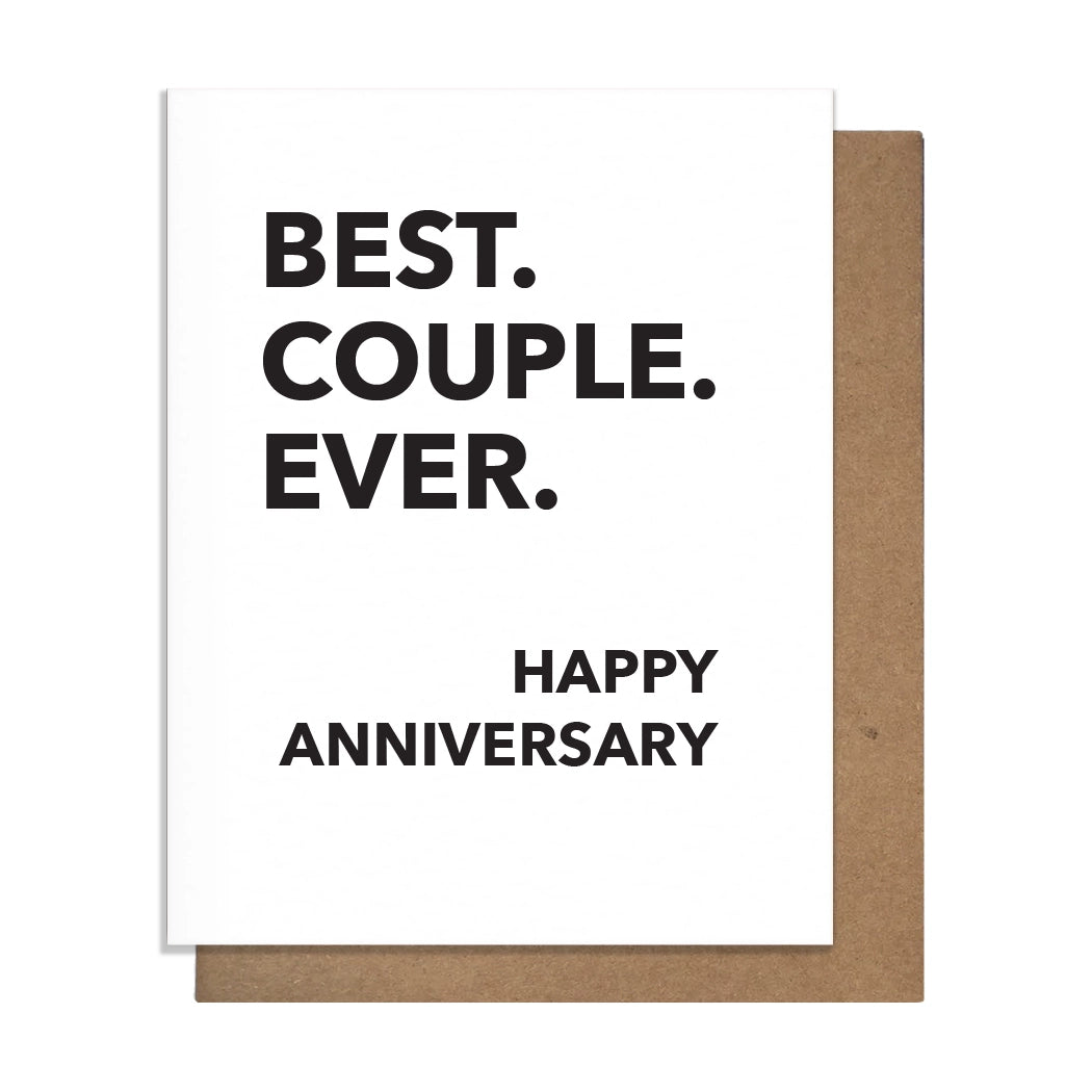 Best. Couple. Ever. - Anniversary Card - Mellow Monkey