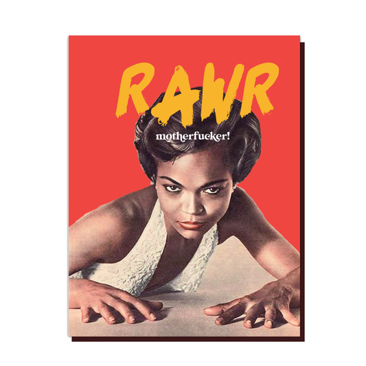 RAWR Motherfucker! - Birthday Greeting Card - Mellow Monkey