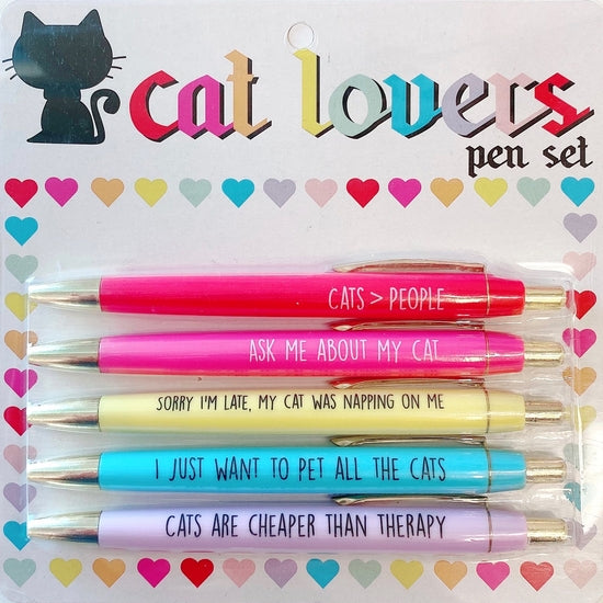 Cat Lovers Pen Set - Mellow Monkey