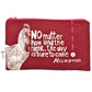 No Matter How Long The Night, The Day Is Sure To Come (African Proverb) - Zippered Purse Pouch - Red 8-in - Mellow Monkey
