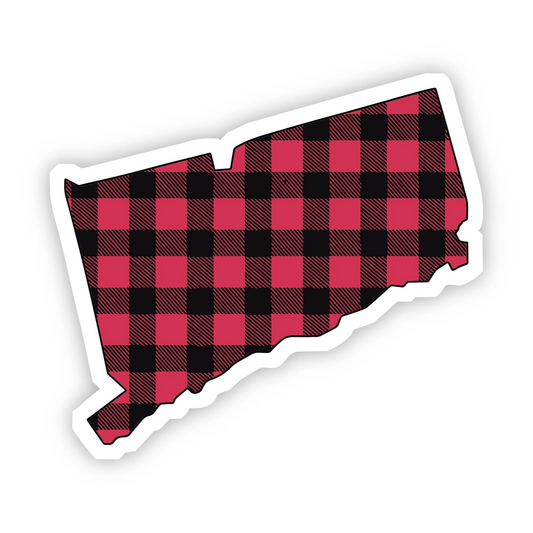 Flannel Connecticut - Vinyl Decal Sticker - Mellow Monkey