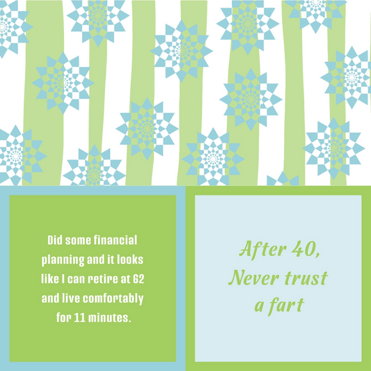 Double Sided Cocktail Napkin - After 40 Never Trust A Fart - Mellow Monkey