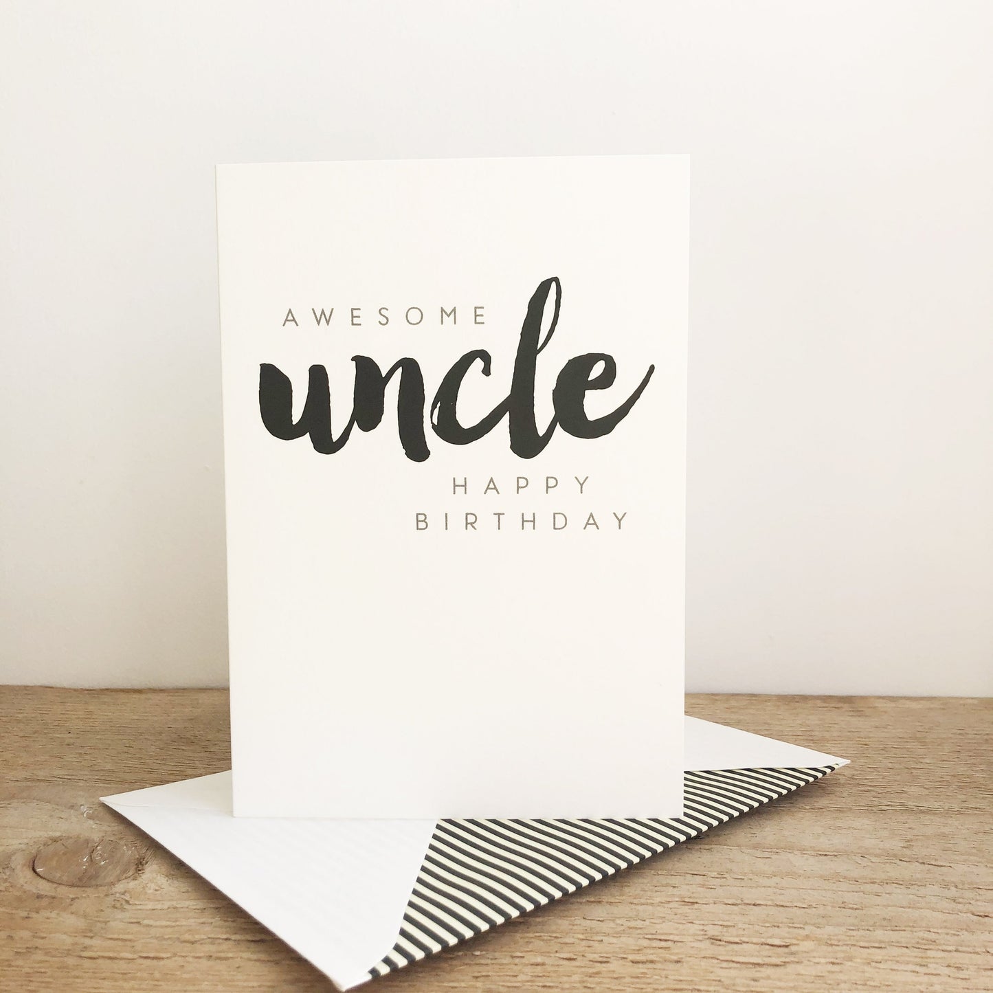 Awesome Uncle Happy Birthday - Birthday Greeting Card - Mellow Monkey