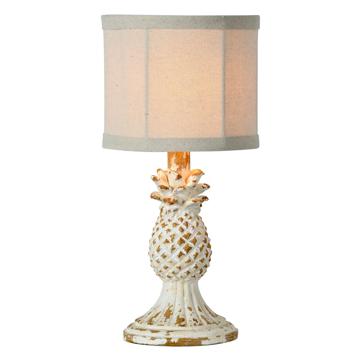 Willy Antique White High Accent Table Lamp - 14-in - Mellow Monkey