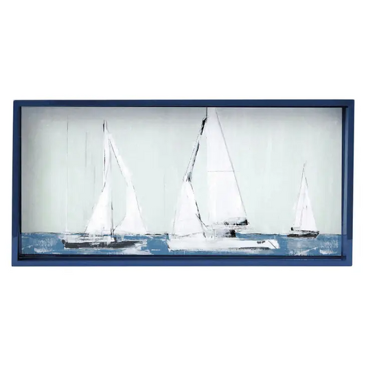 Sail Away Decorative Serving Tray - 20-in - Mellow Monkey