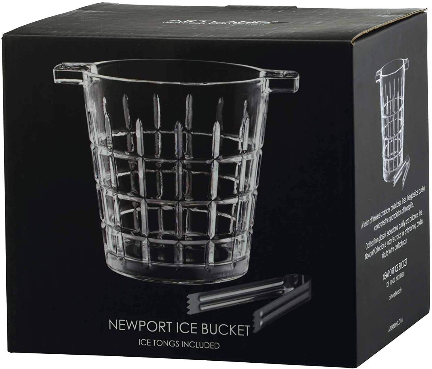 Newport Ice Bucket with Ice Tong - Mellow Monkey