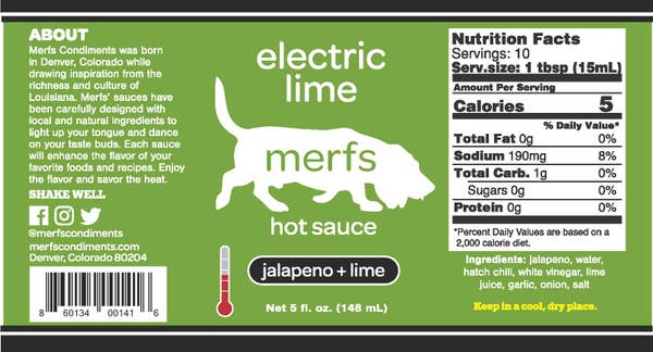 Merfs - Electric Lime Hot Sauce - Mellow Monkey