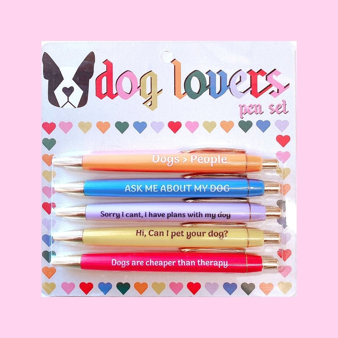Dog Lovers Pen Set - Set of 5 - Mellow Monkey