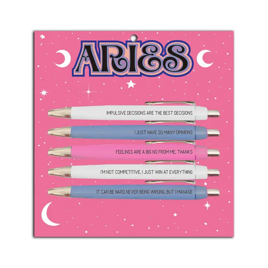 Aries - 5 Pen Astrology Set - Mellow Monkey