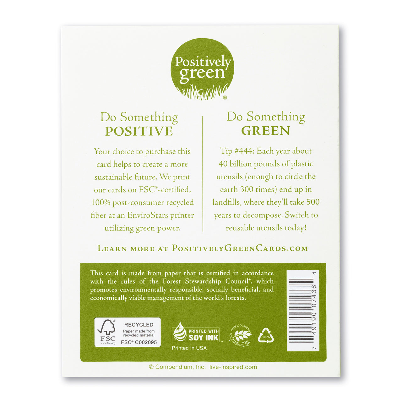 Positively Green Congratulations Greeting Card - “Your Time Has Come To Shine.” - Paul Simon - Mellow Monkey
