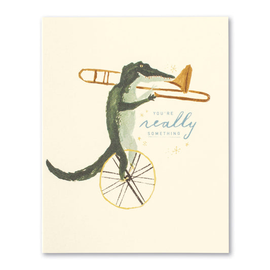 Love Muchly Greeting Card - Encouragement - You're Really Something - Mellow Monkey