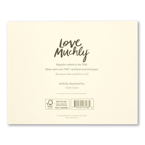 Love Muchly Greeting Card - Pet Sympathy - Some Relationships Are Too Big For Words - Mellow Monkey