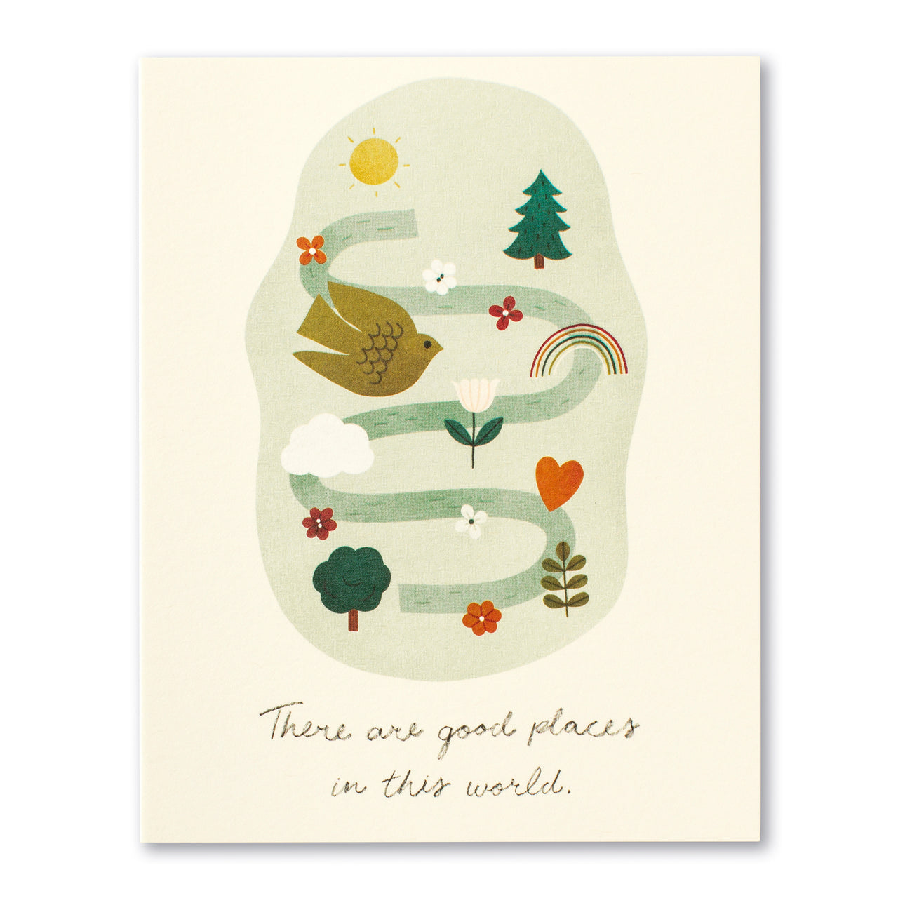 Love Muchly Greeting Card - Thank You - There Are Good Places In The World - Mellow Monkey